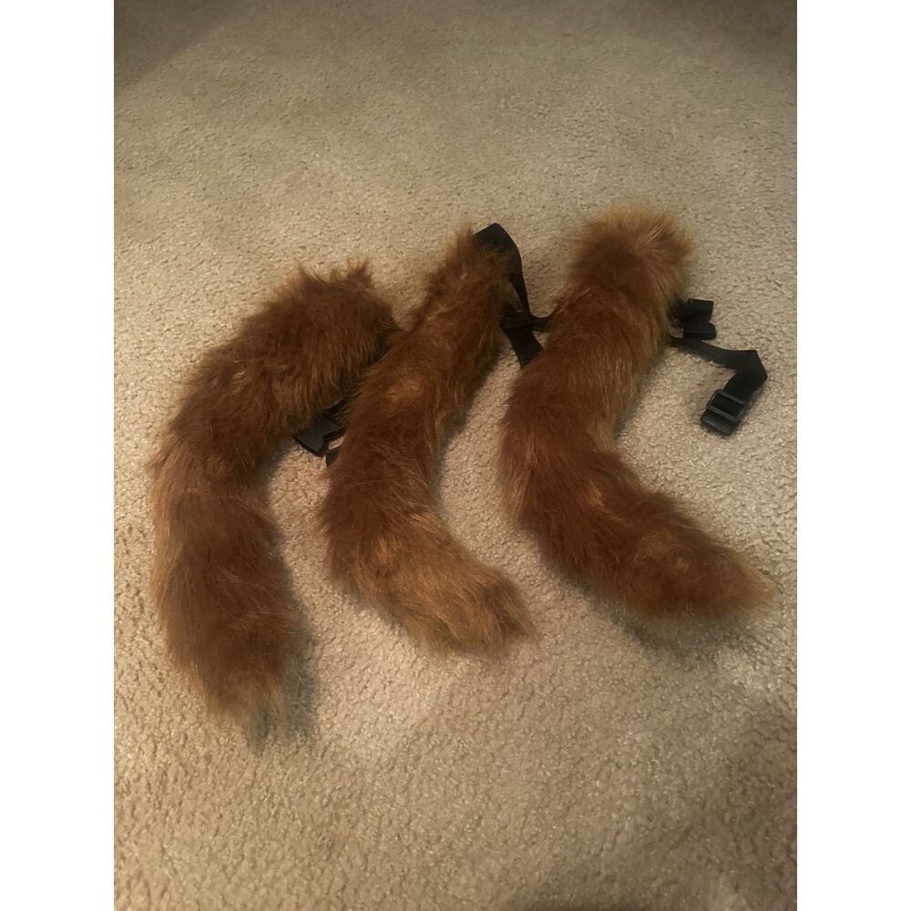 Fox Fur Tail Fake Fur Party Costume Super Huge Fluffy Tail